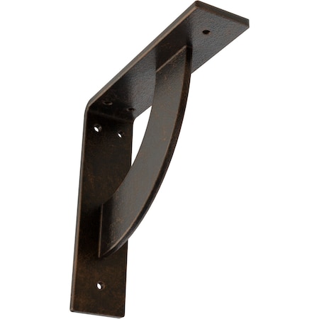 Ekena Millwork Bulwark Steel Bracket, Antiqued Bronze 2"W x 8"D x 8"H BKTM02X08X08BUABZ